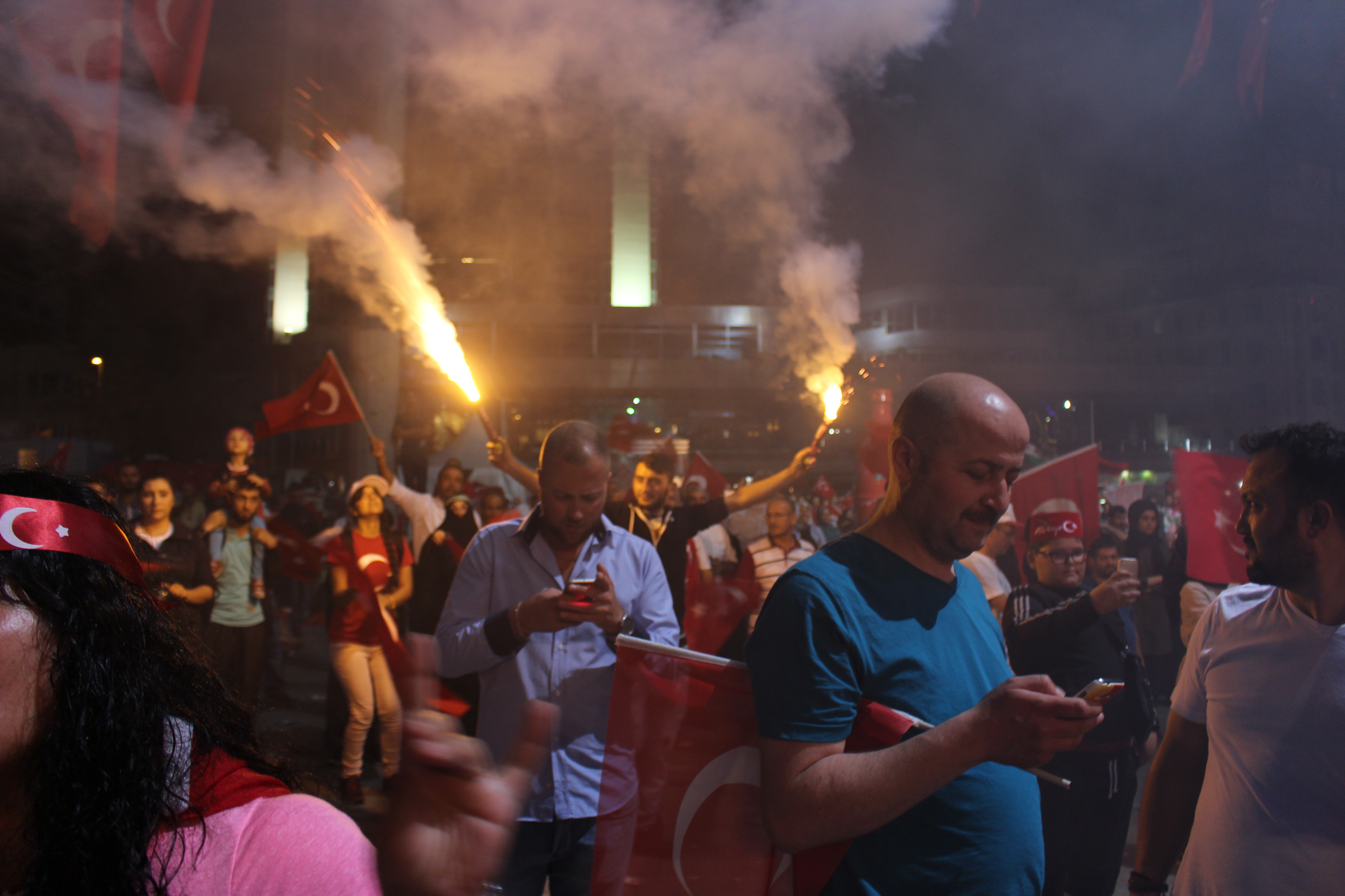 Crossing into Turkey during a coup