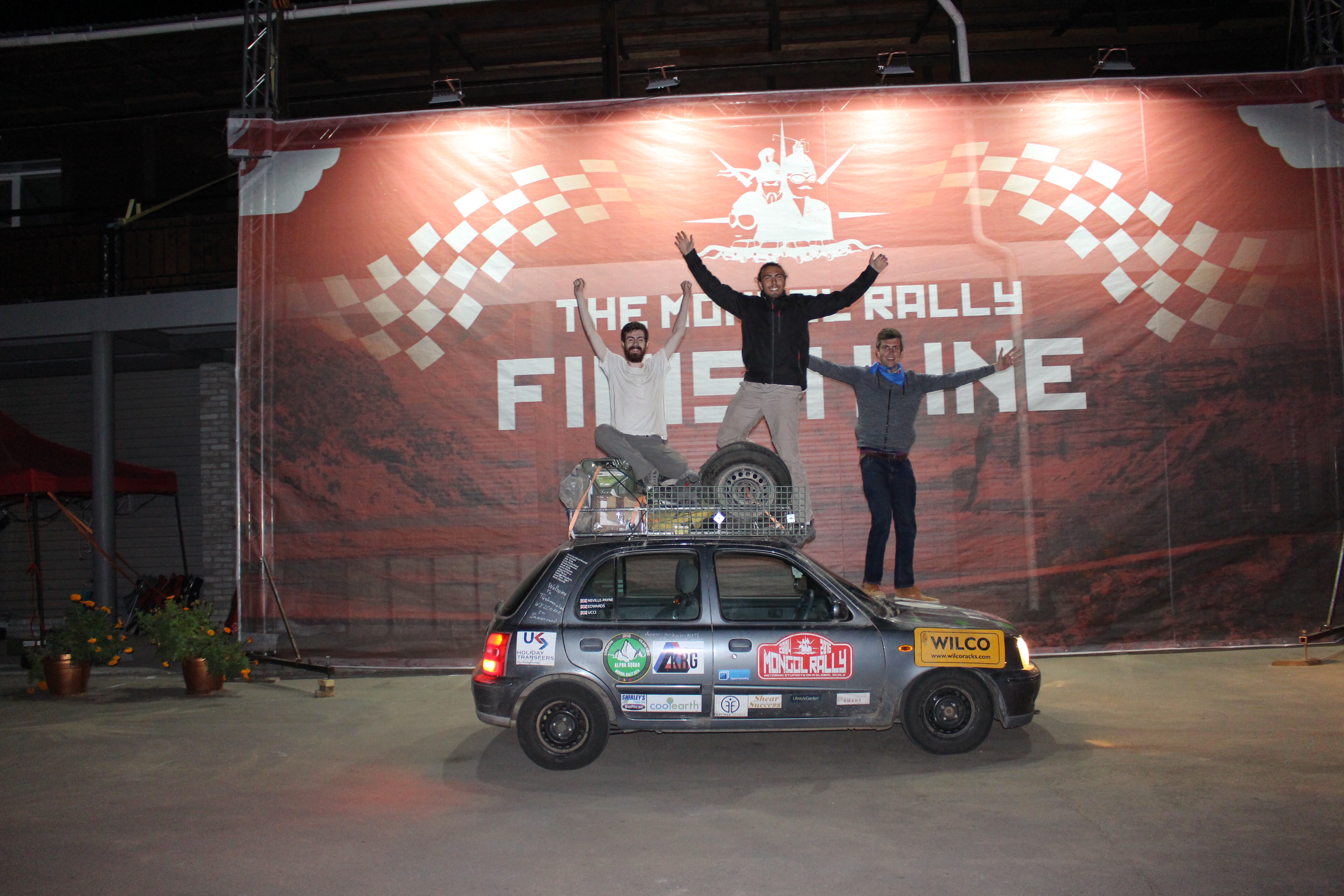 Finish line in Ulan-Ude, Russia